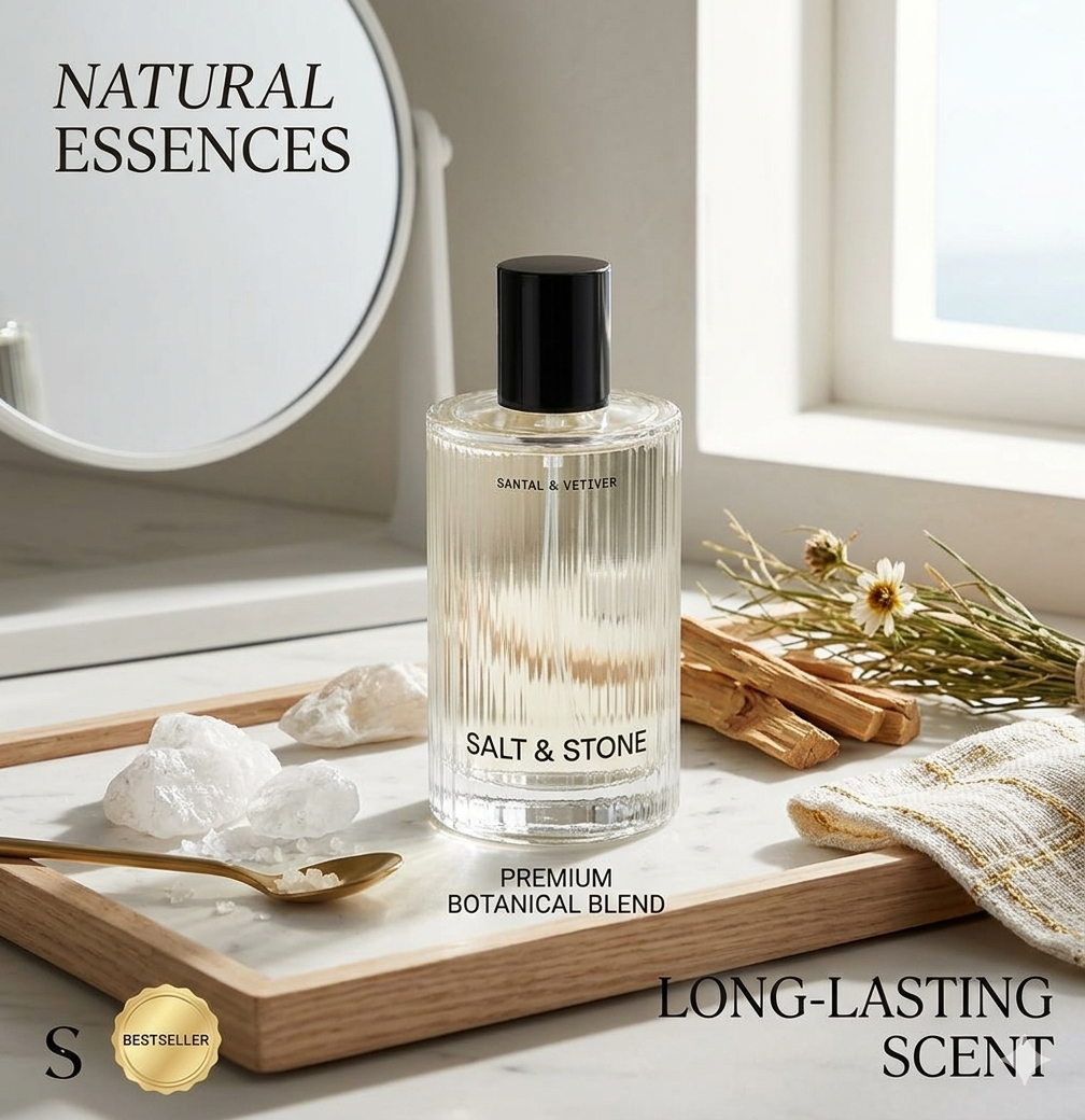 Pure Perfume Fragrance - Salt and Stone Santal Vetiver Perfume