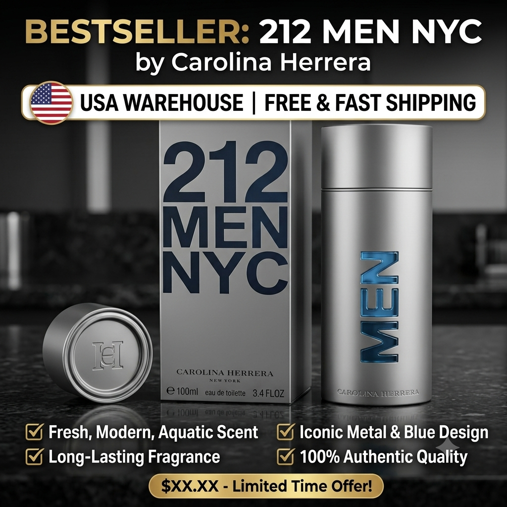 Pure Perfume Fragrance - Carolina Herrera 212 Men NYC 100ml