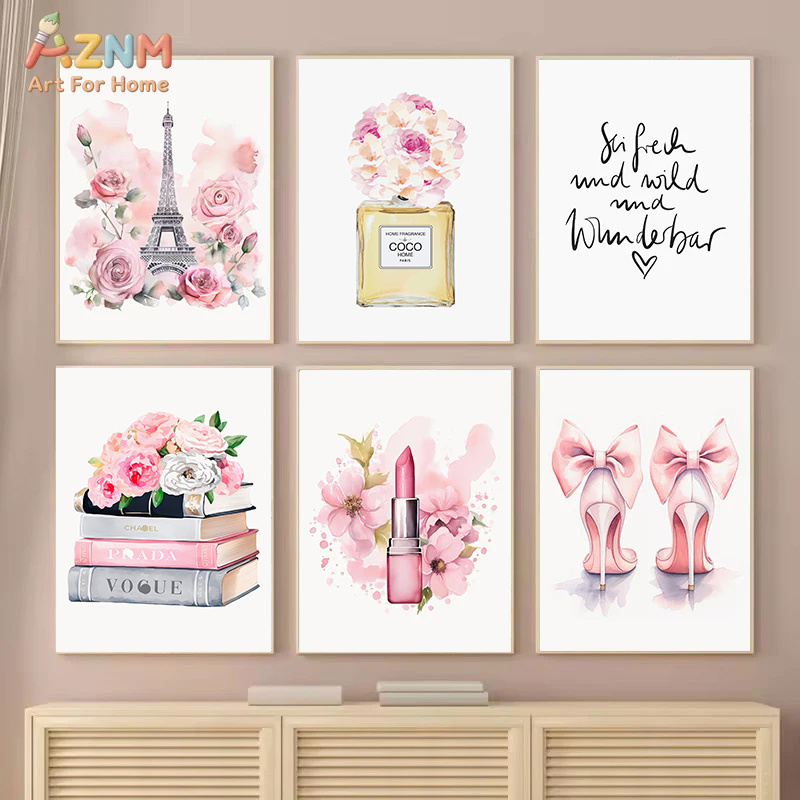 Perfume Quotes - Fashion Luxury Pink Paris Lipstick Rose