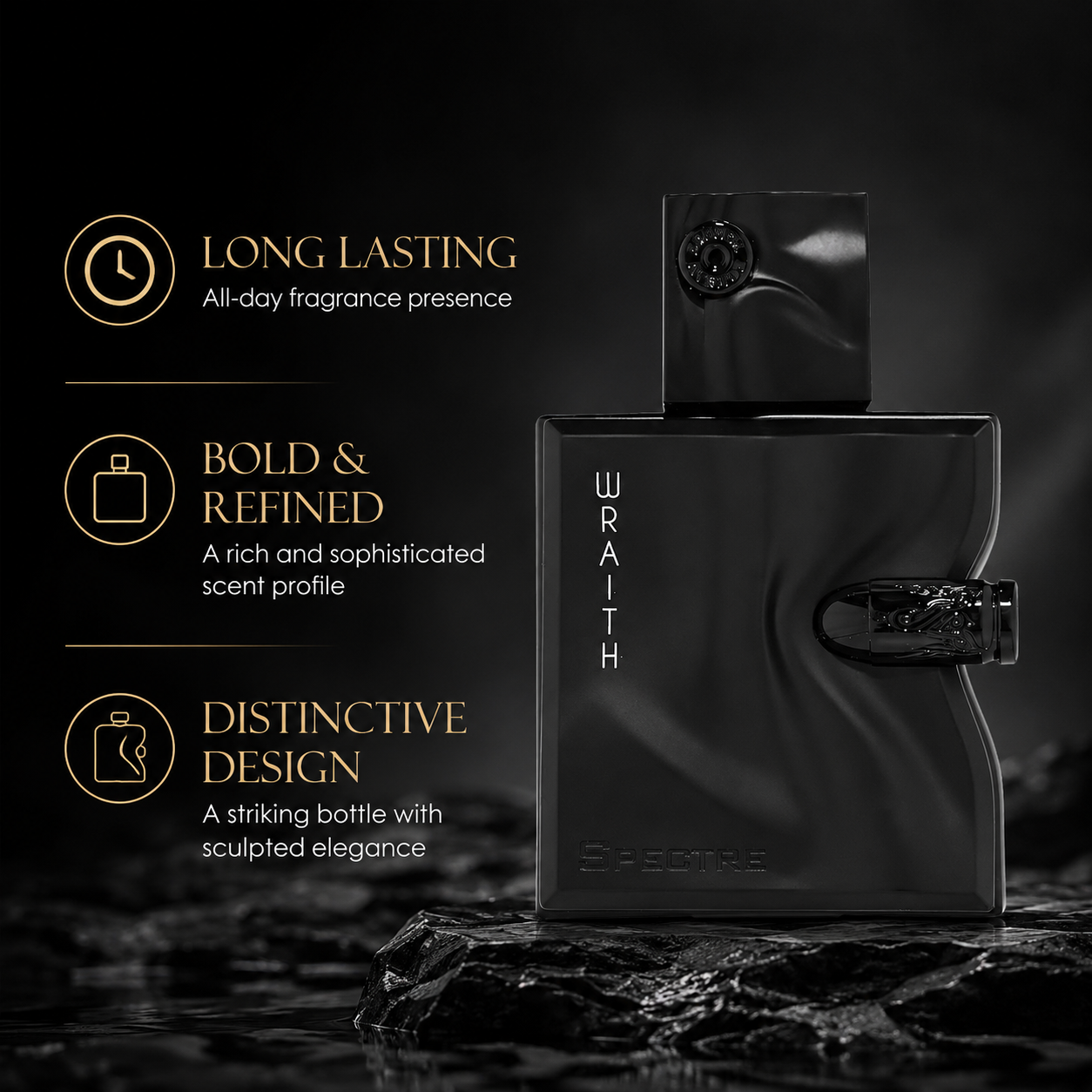 Sculpted Black Bottle Men Eau  - Pure Perfume Fragrance 리뷰 및 가격
