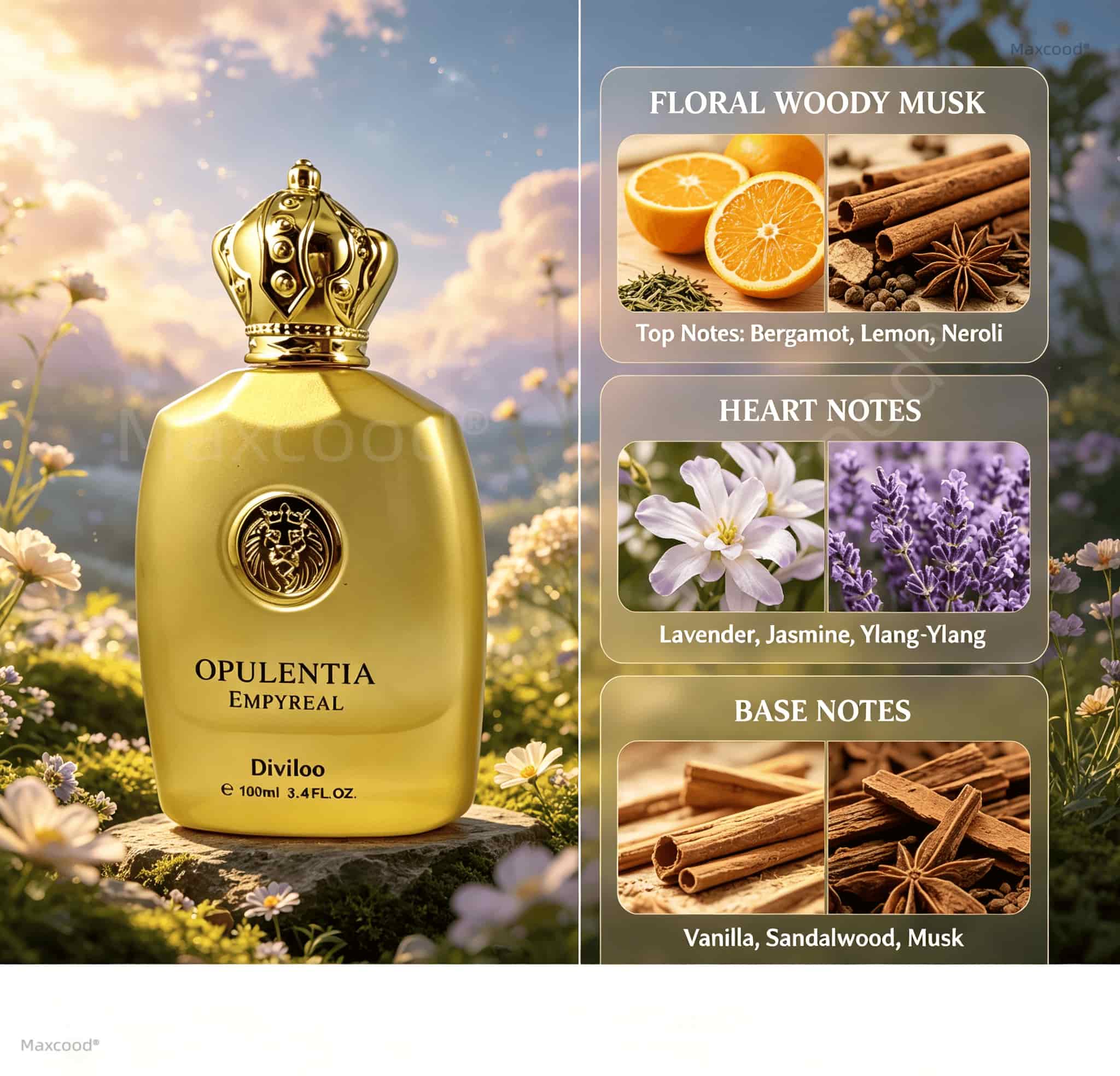 Floral, woody, and musky notes - Perfume Fragrance Notes 리뷰 및 가격