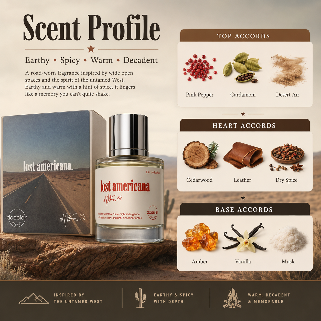 Dossier Originals - Lost Ameri - Perfume Fragrance For Women 리뷰 및 가격