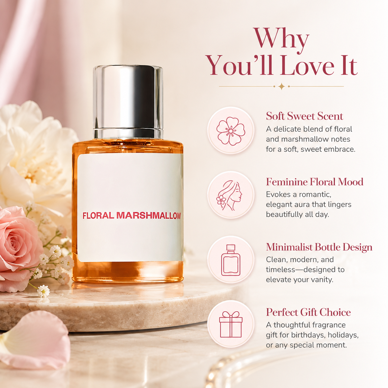 Floral Marshmallow Eau De Parf - Perfume Fragrance For Women 리뷰 및 가격