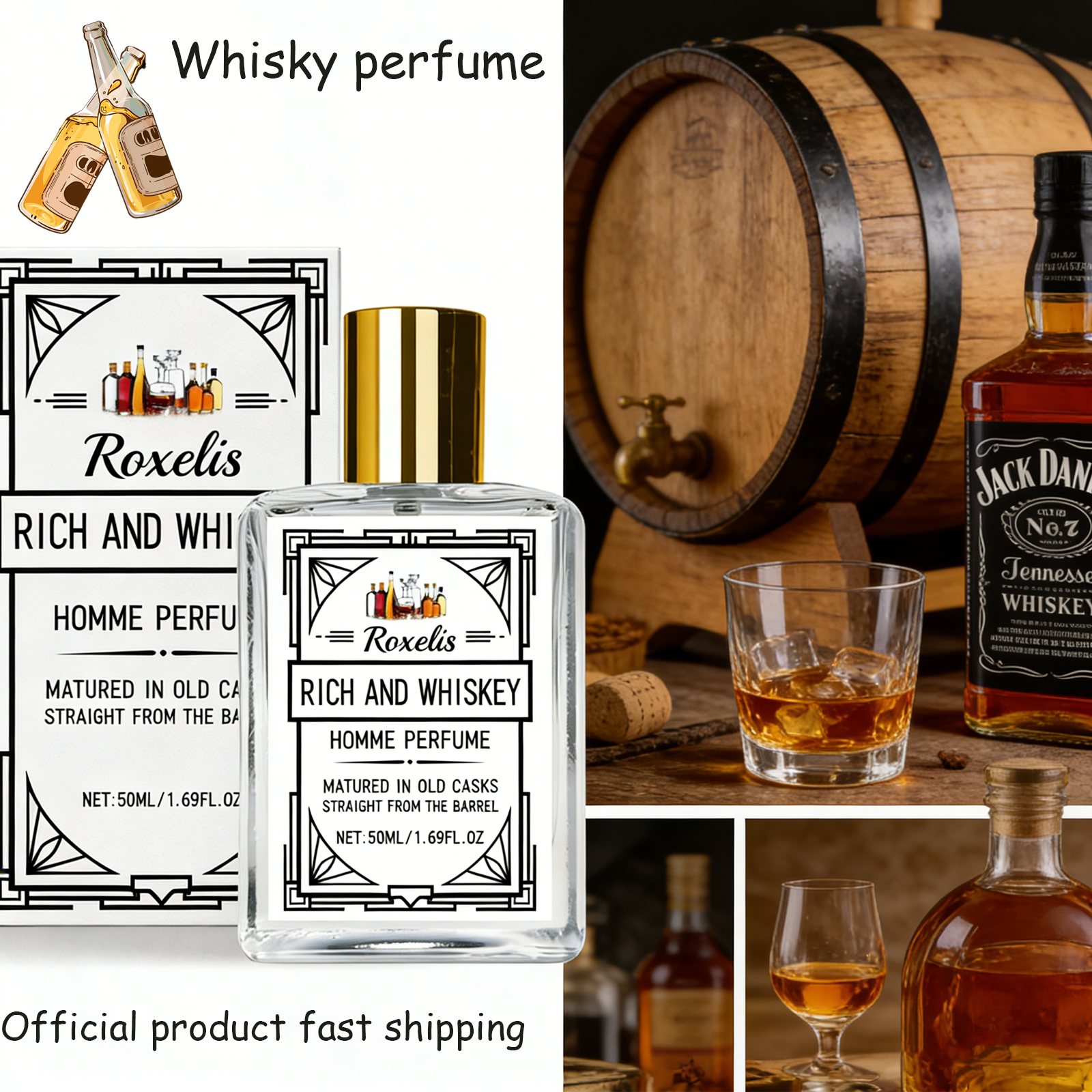 Roxelis 50ml Charm Whisky Men' - Perfume Fresh Fragrance 리뷰 및 가격